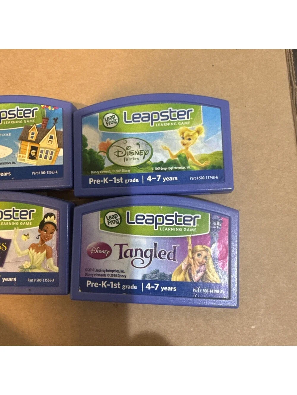 LeapFrog Leapster LeapPad Learning Game Cartridge Lot Of Princess And UP